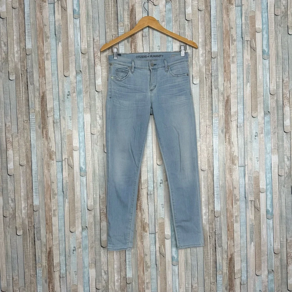 Citizens of Humanity 26 Light Dusted‎ Avedon Skinny Ankle Jeans Anthropologie